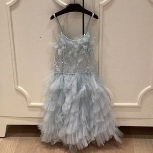 Tutu du monde baby blue dress with sequins and tulle